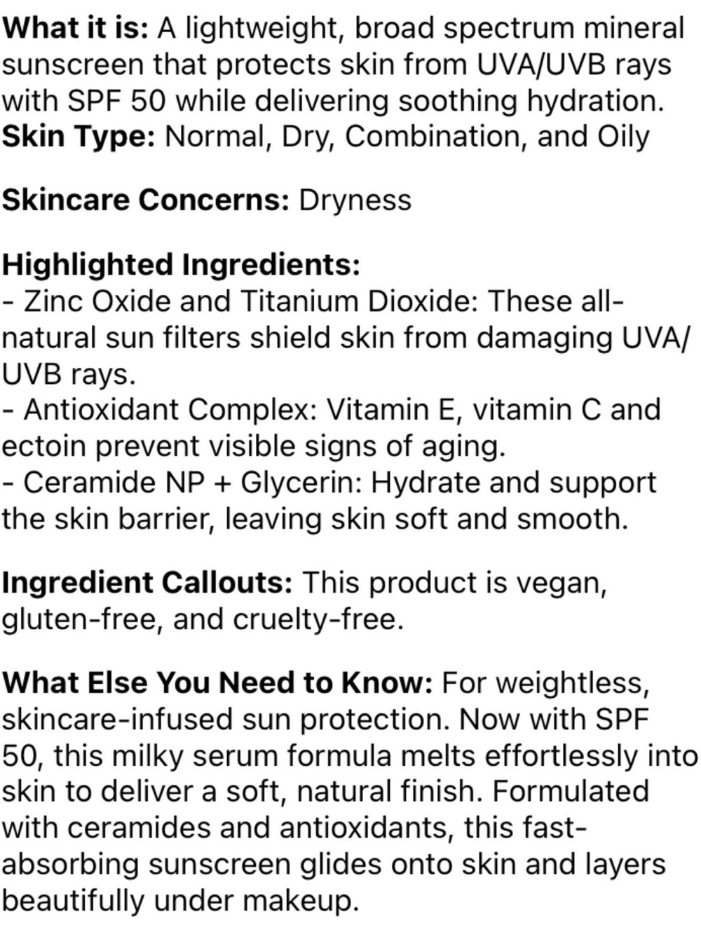 NWT Summer Fridays, ShadeDrops Broadcast Spectrum, SPF 50, Daily Sunscreen! - Picture 3 of 3